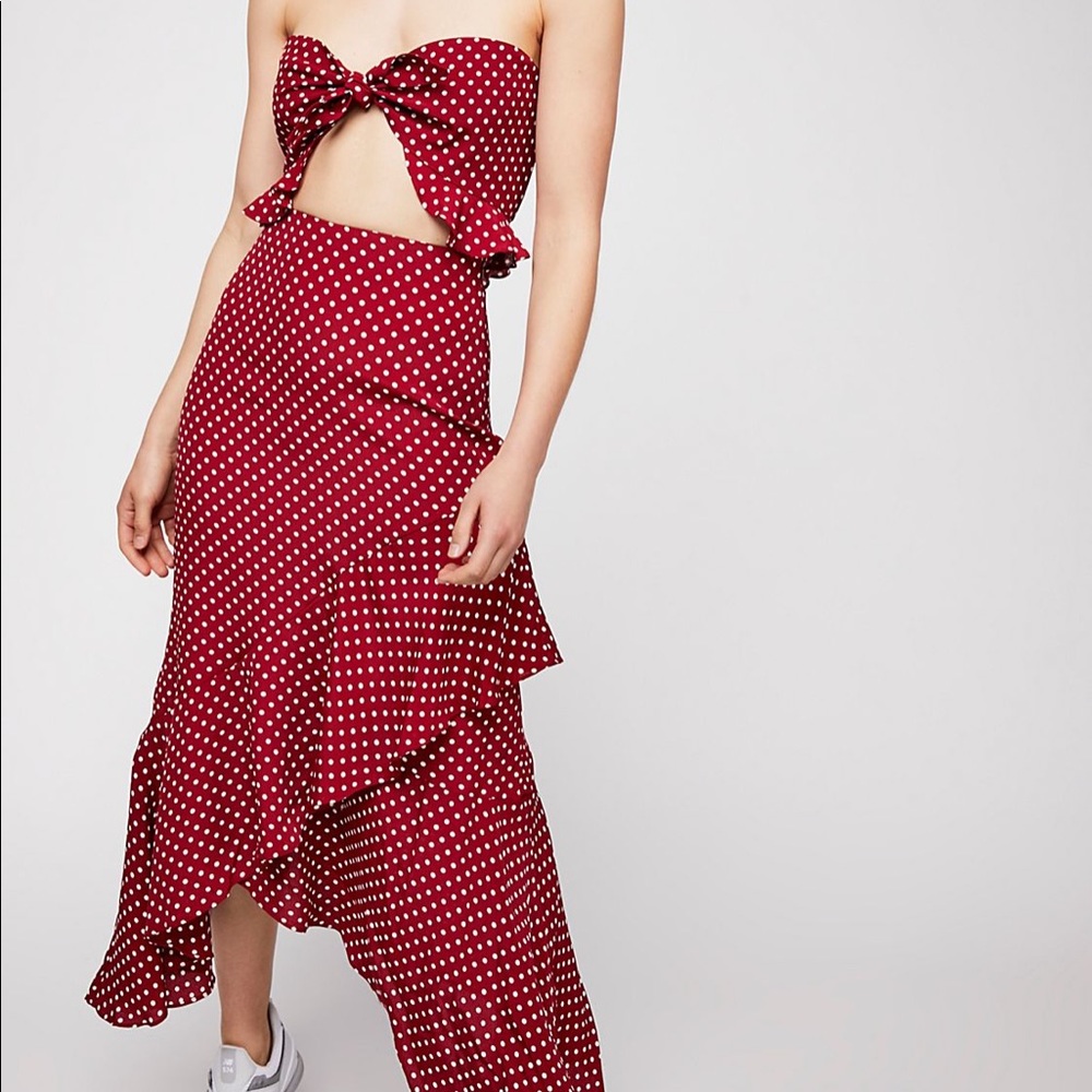 FREE PEOPLE Flynn Skye Maxi Dress (Size Large)